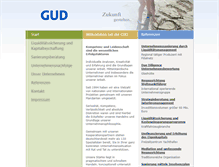 Tablet Screenshot of gud-mbh.de